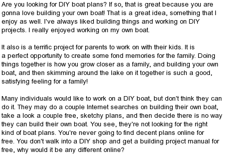 Boat Desgine Plans