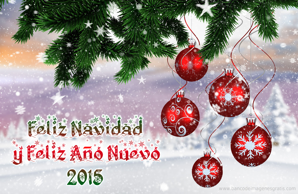 BANCO DE IMÁGENES GRATIS: Feliz Navidad y Feliz Año Nuevo 2015 en