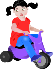 Tricycle toddler clipart
