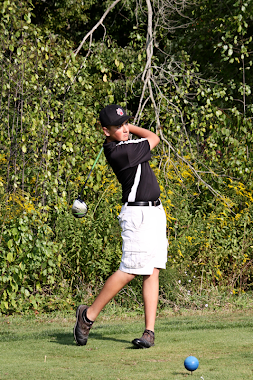 Josh Kelleher admires his drive