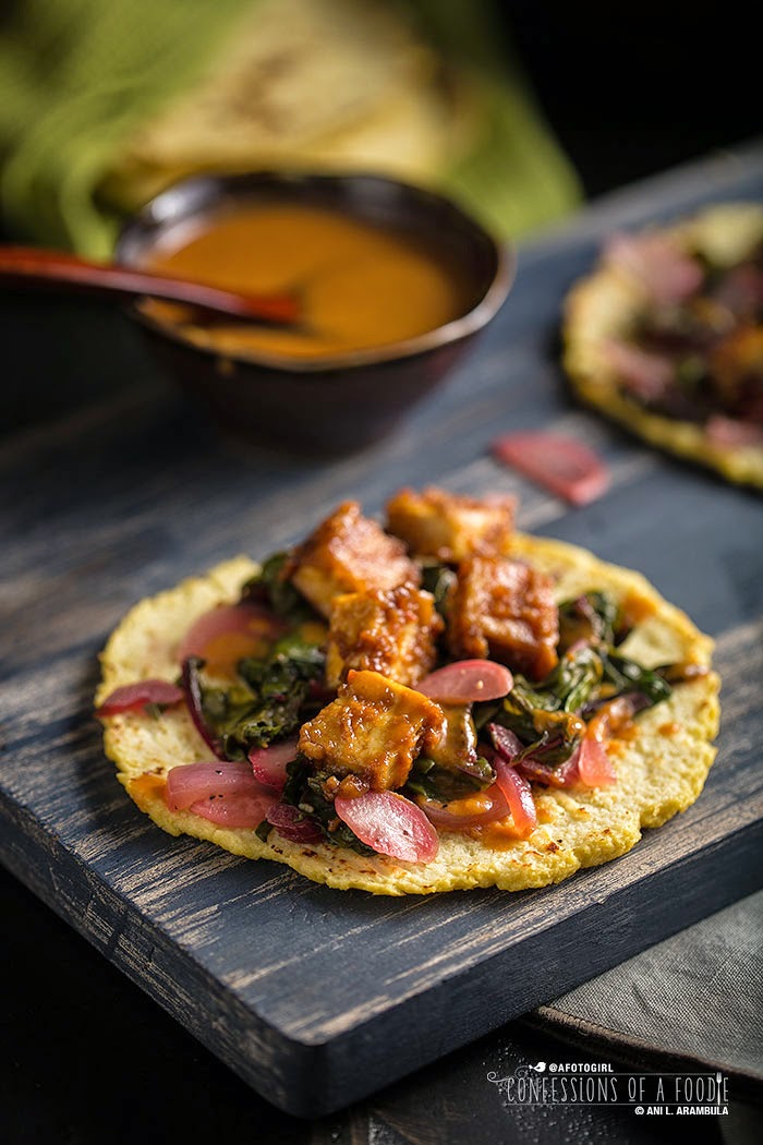 Confessions of a Foodie Spicy Peanut Tofu Tacos {Meatless Monday}