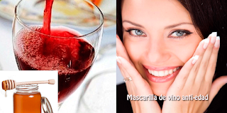 Mascarilla de vino anti-edad Belleza facial