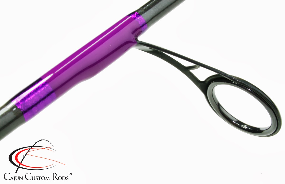 Cajun Custom Rods Electric Purple Spinning Rod