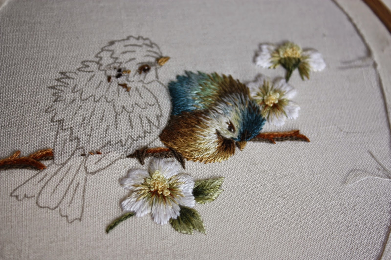 crewel embroidery Google Search Embroidery art, Bird embroidery