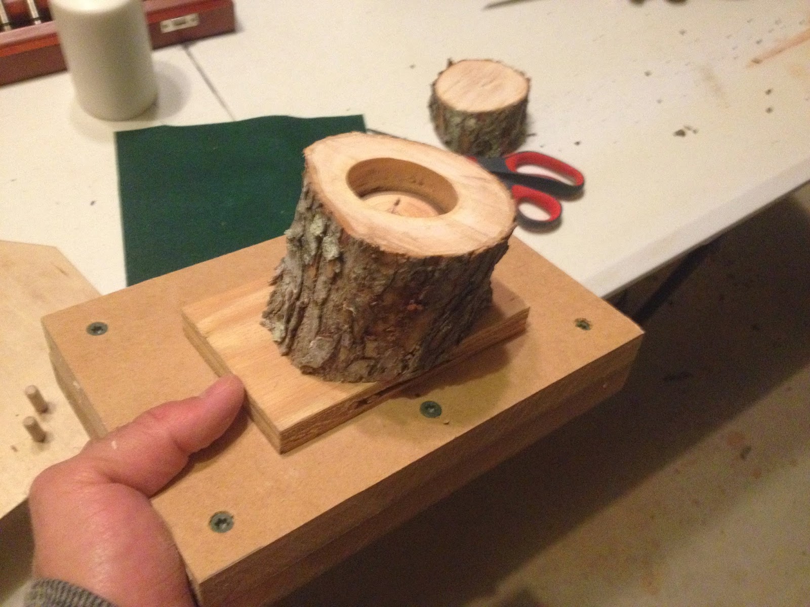 Rustic DIY Projects How To Tree Branch Tea Light Candle Holder
