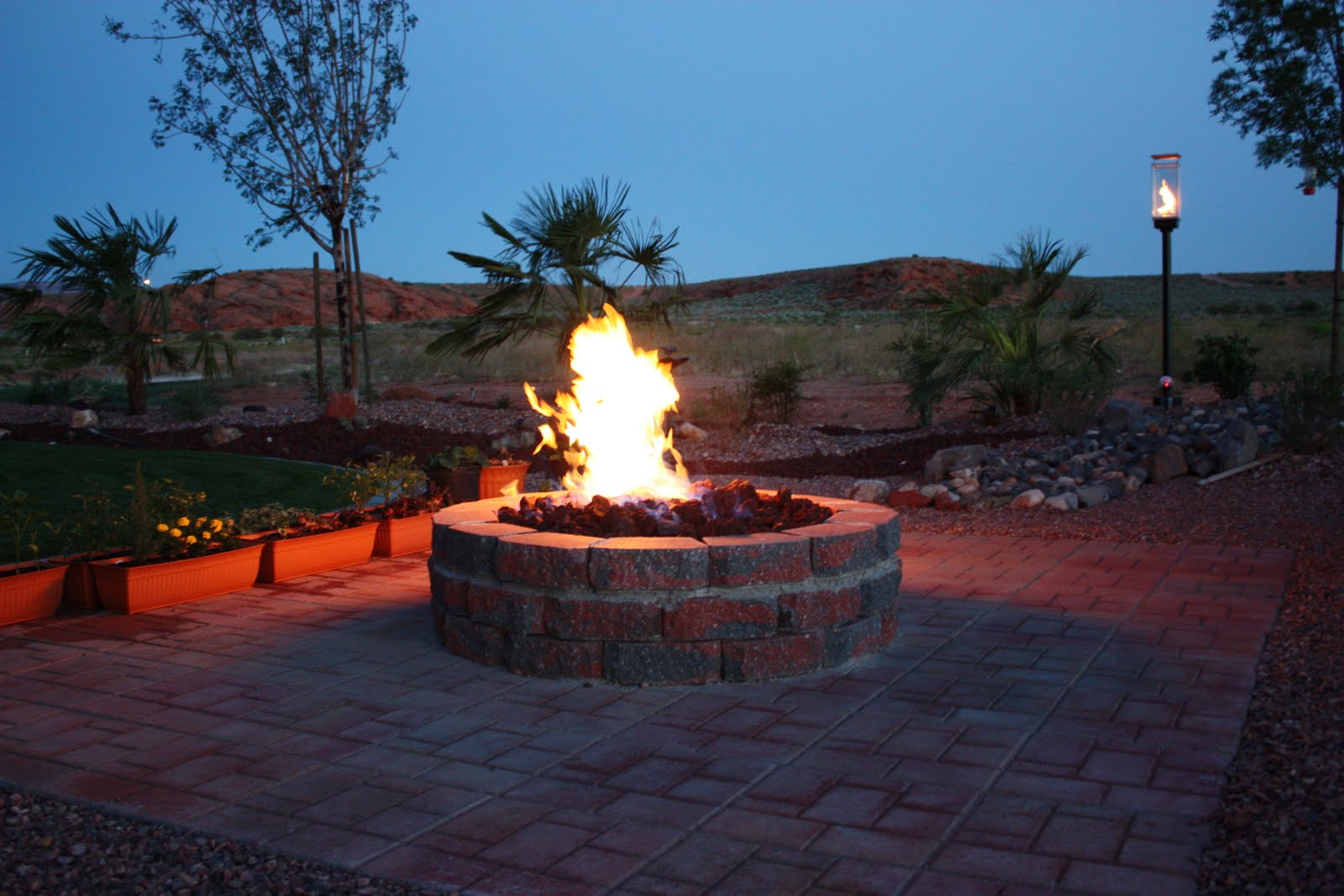 Gas Piping, Gas Tiki Torches. Salt Lake, Provo, Utah, Fire