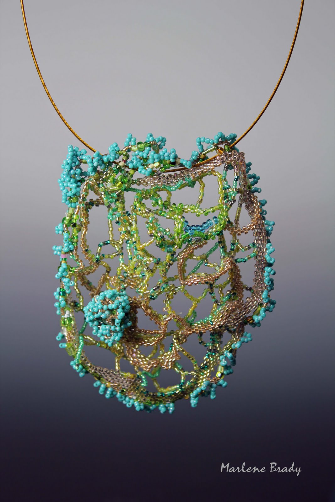Marlene Brady Beaded Sculptural Piece