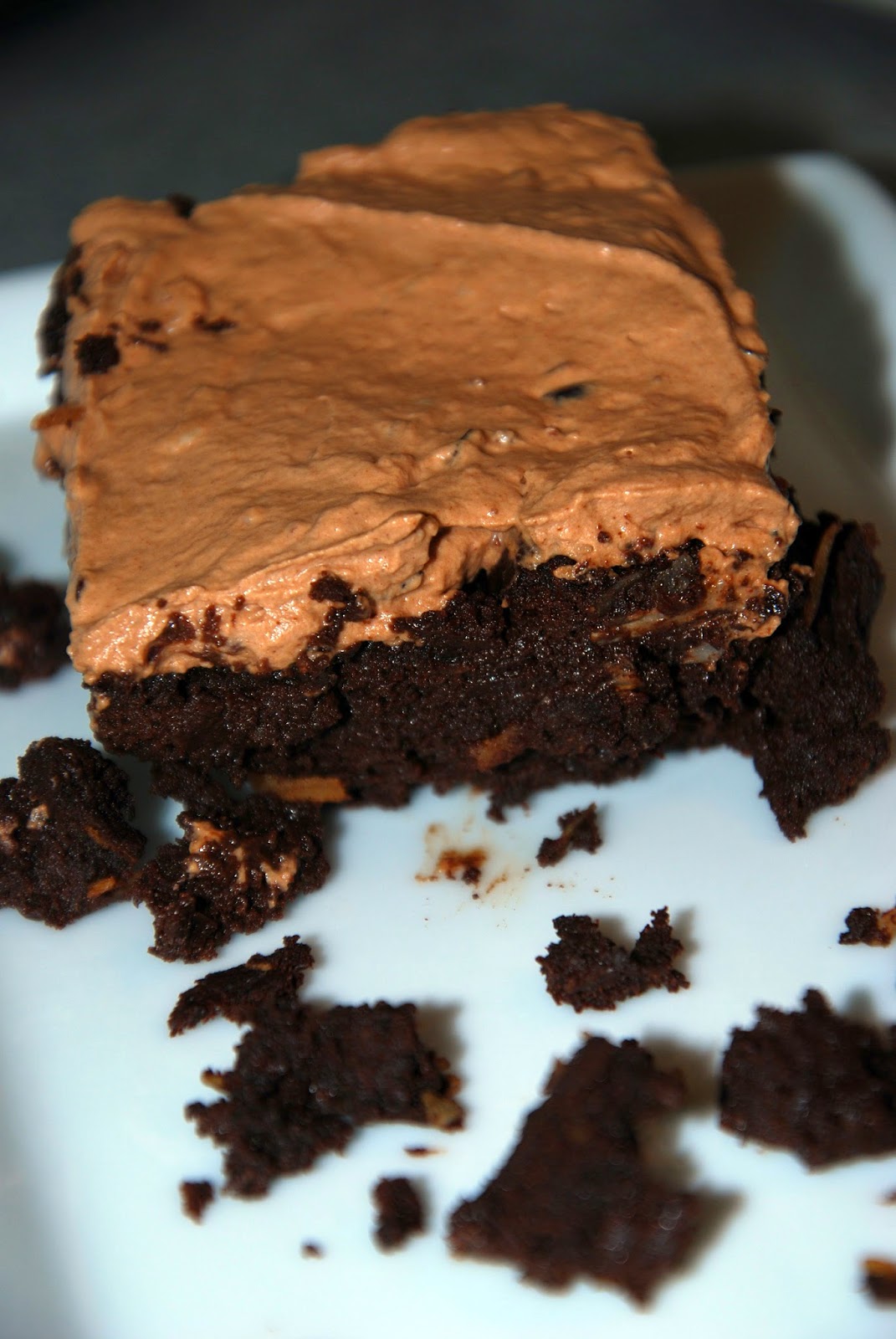 Delectably Different Kitchen Fudgy Coconut Almond Avocado Brownies!