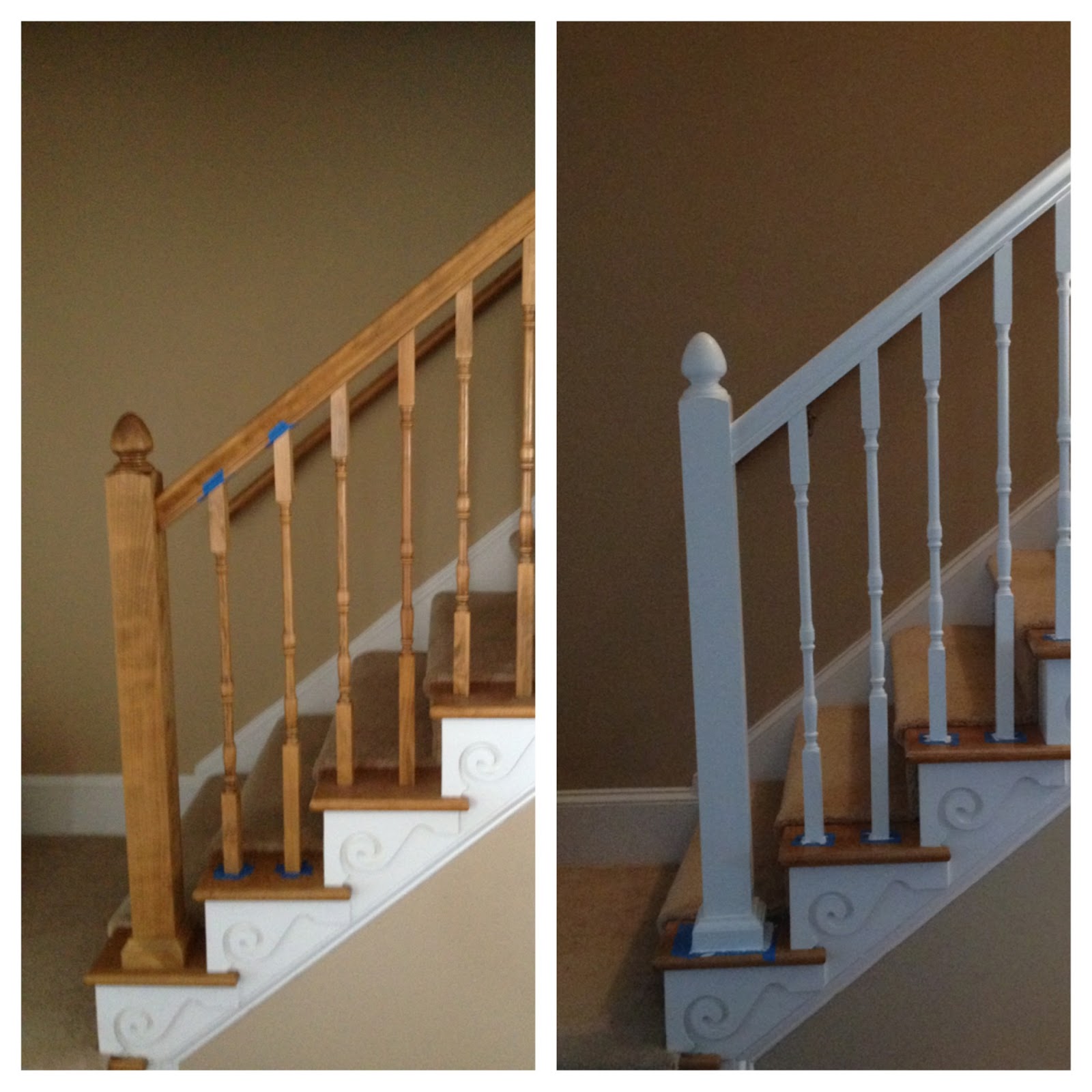Mis Adventures Of The Cranes Banister Makeover