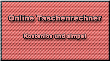 Online Taschenrechner Online Taschenrechner