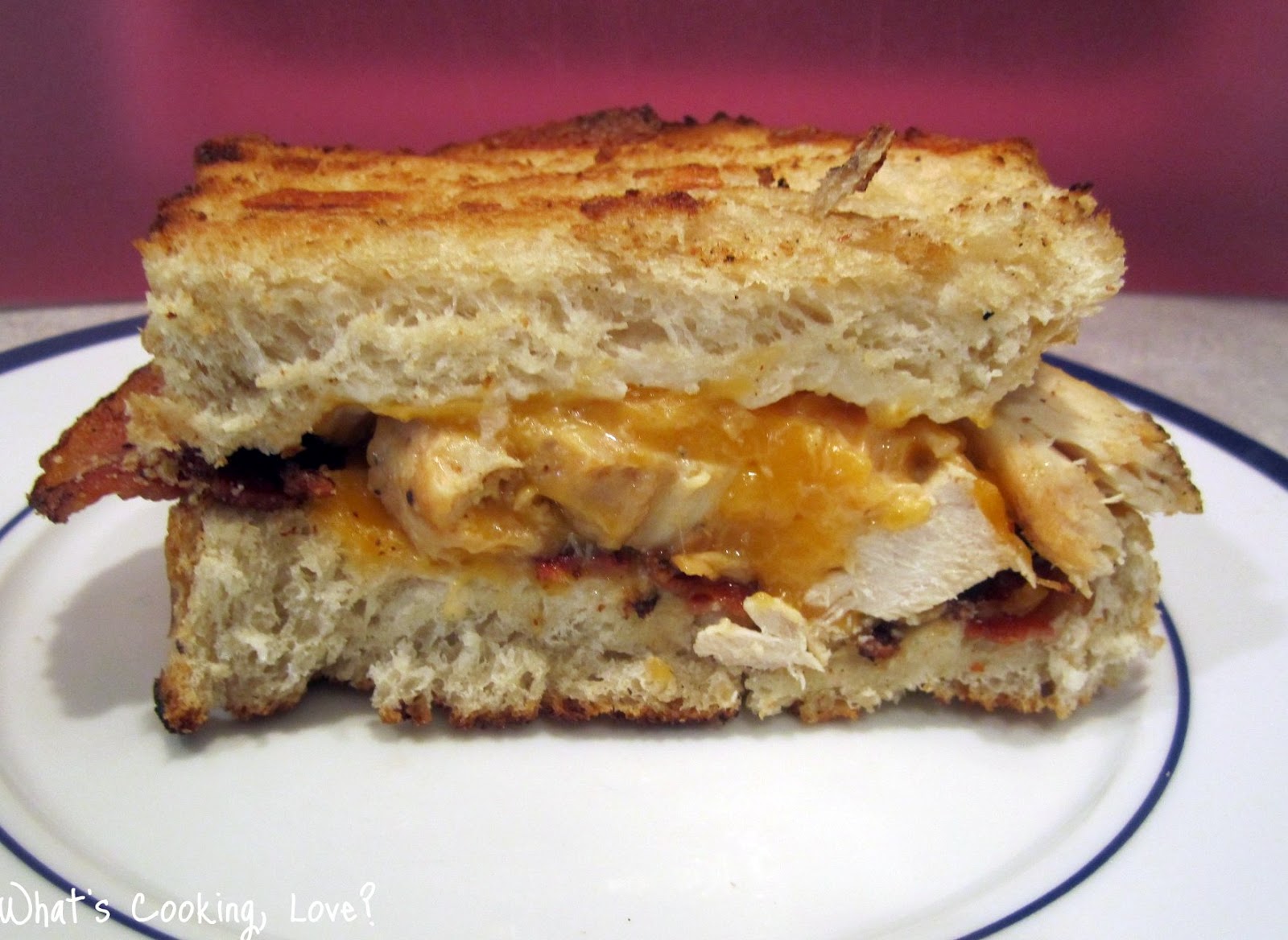 Chicken Bacon Ranch Grilled Cheese Sandwich Whats Cooking Love?