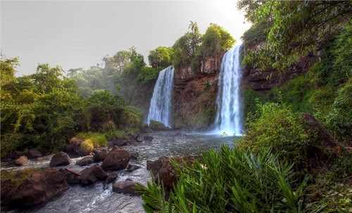 Waterfalls River Landscape Waterfalls River Landscape