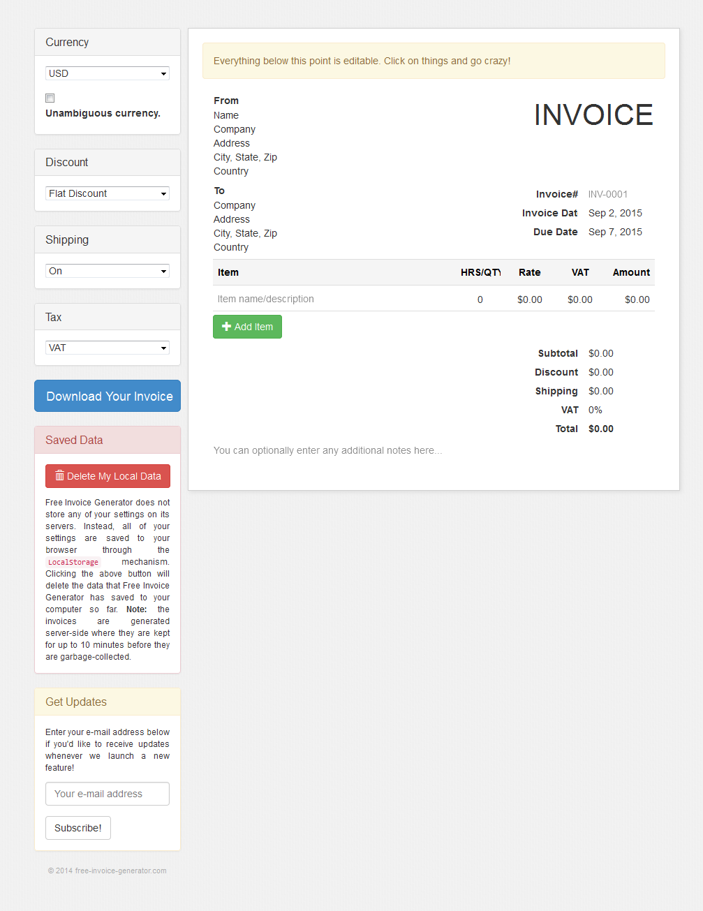 easy invoice generator easy invoice generator