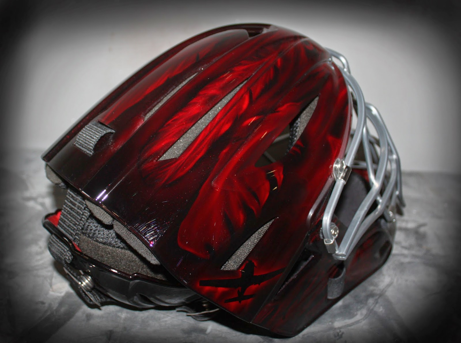 Online Motorcycle Paint Shop Custom Painted Catcher Baseball Helmet