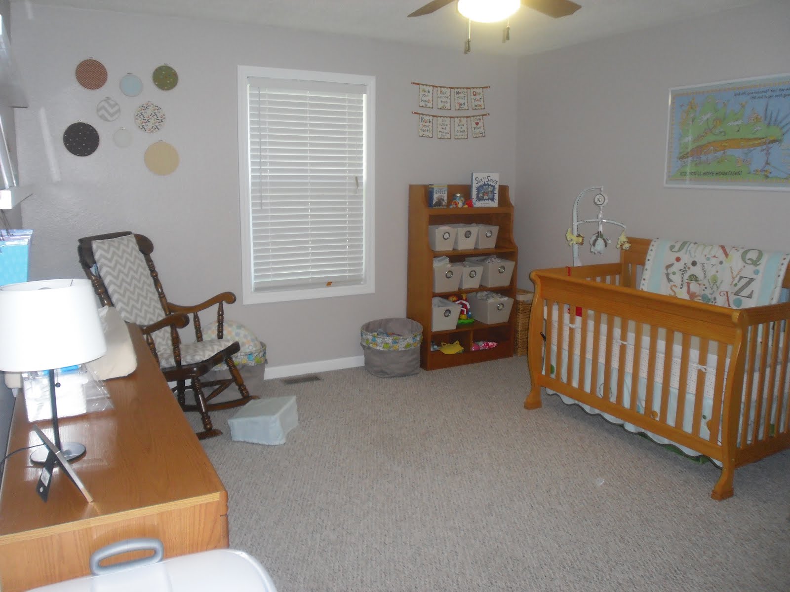 mismatched nursery furniture