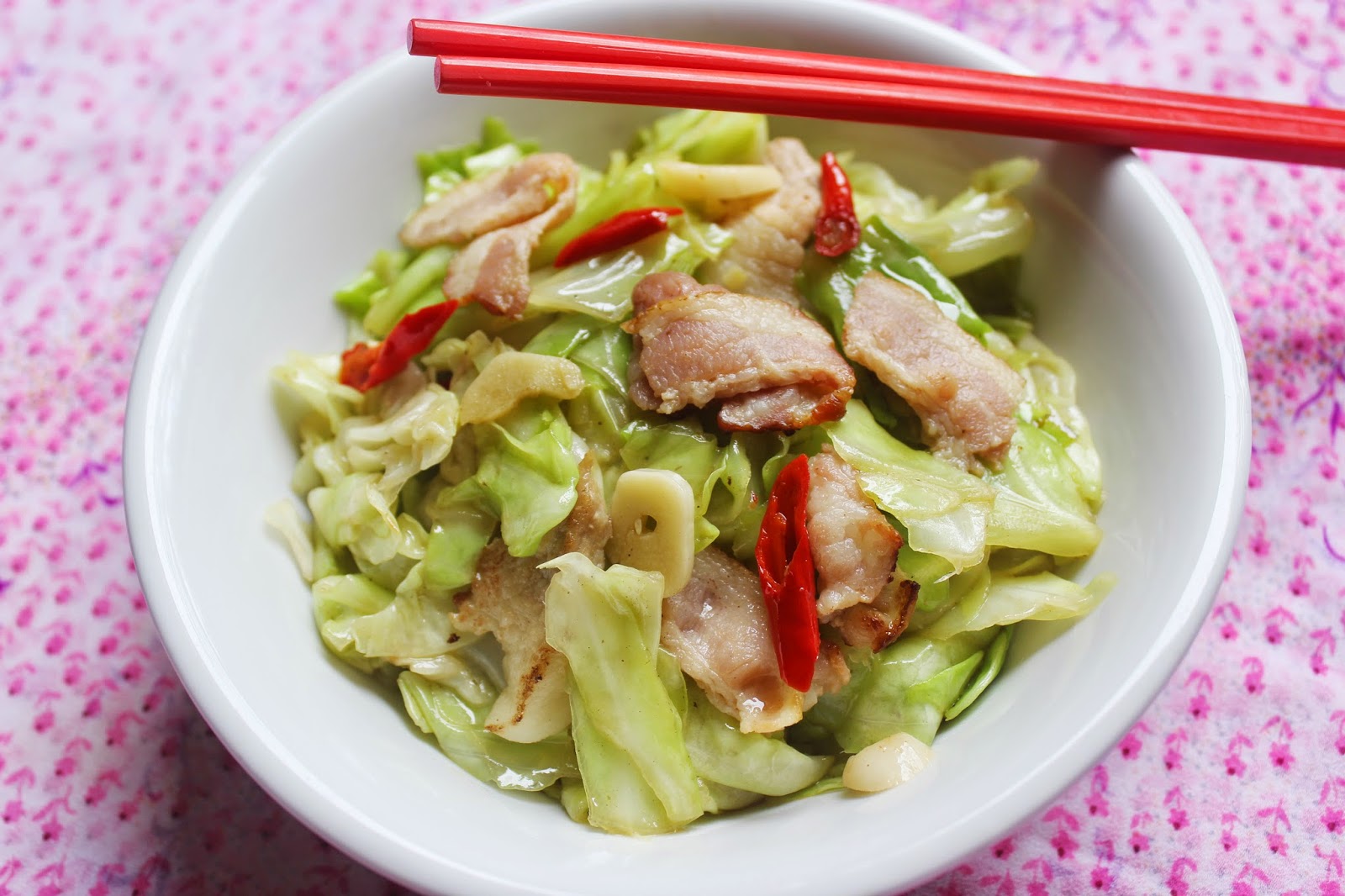 The Morning After FRIED CABBAGE WITH PORK BELLY