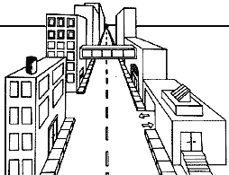 How to Draw an Easy City in One-Point Perspective - Really Easy