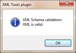 xml validation error in notepad++