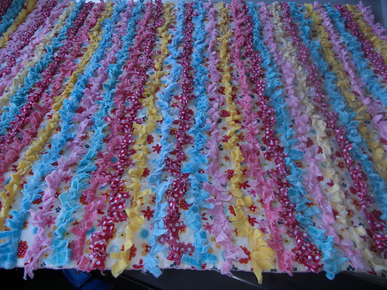 A Kid Friendly World Rag Quilt/Rug Tutorial