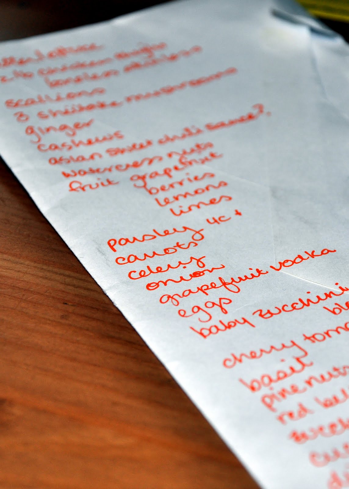 how long is the shopping list