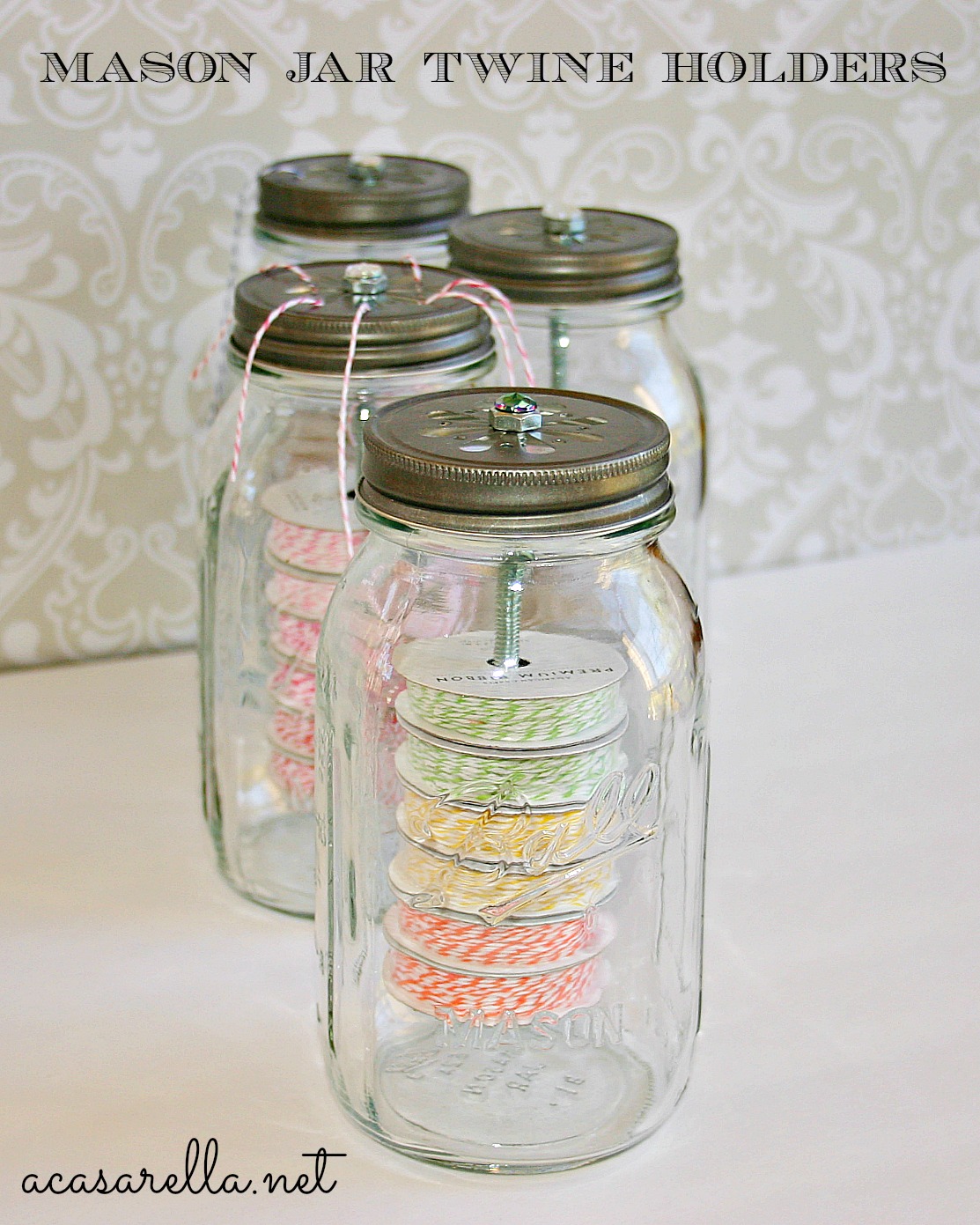 Mason Jar Twine Holders 'A Casarella