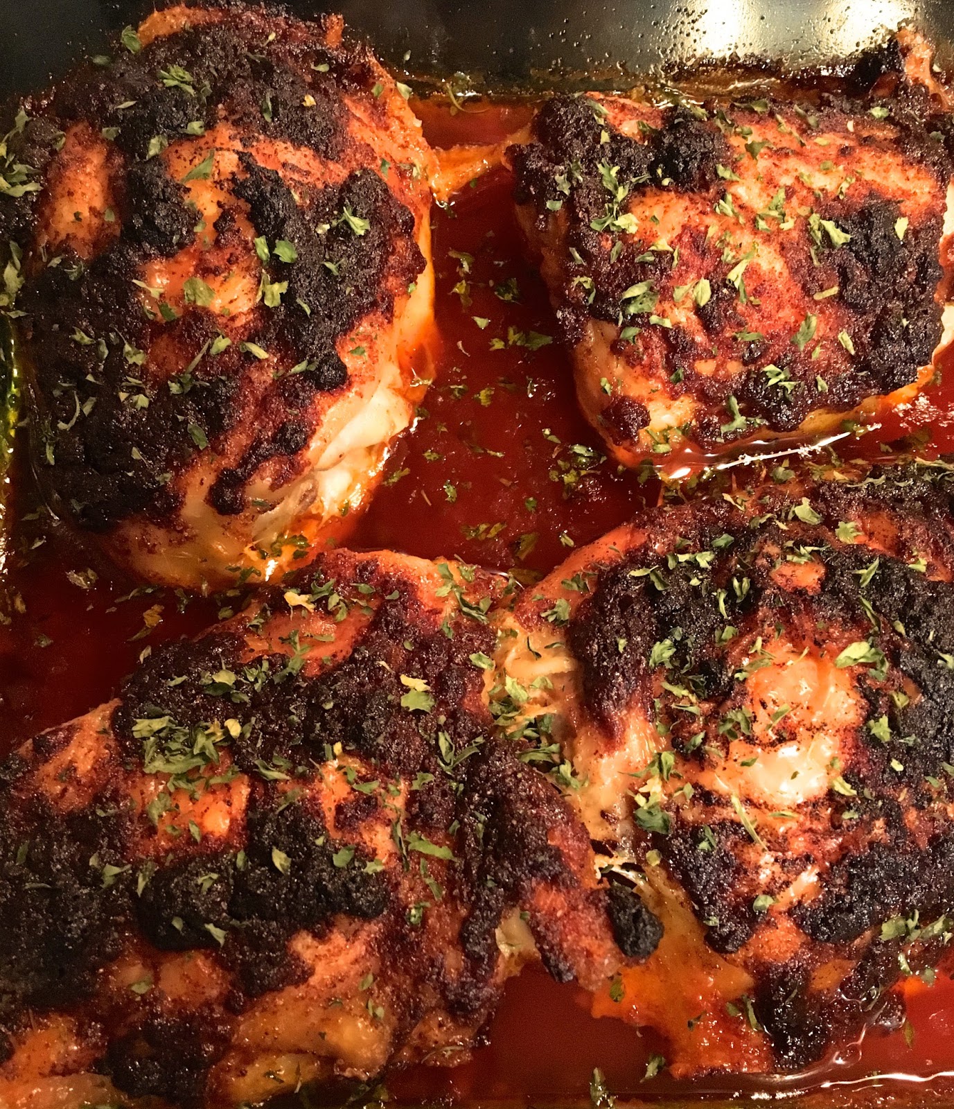Garlic and Paprika Roasted Chicken Thighs