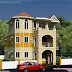 3 storey South Indian house design