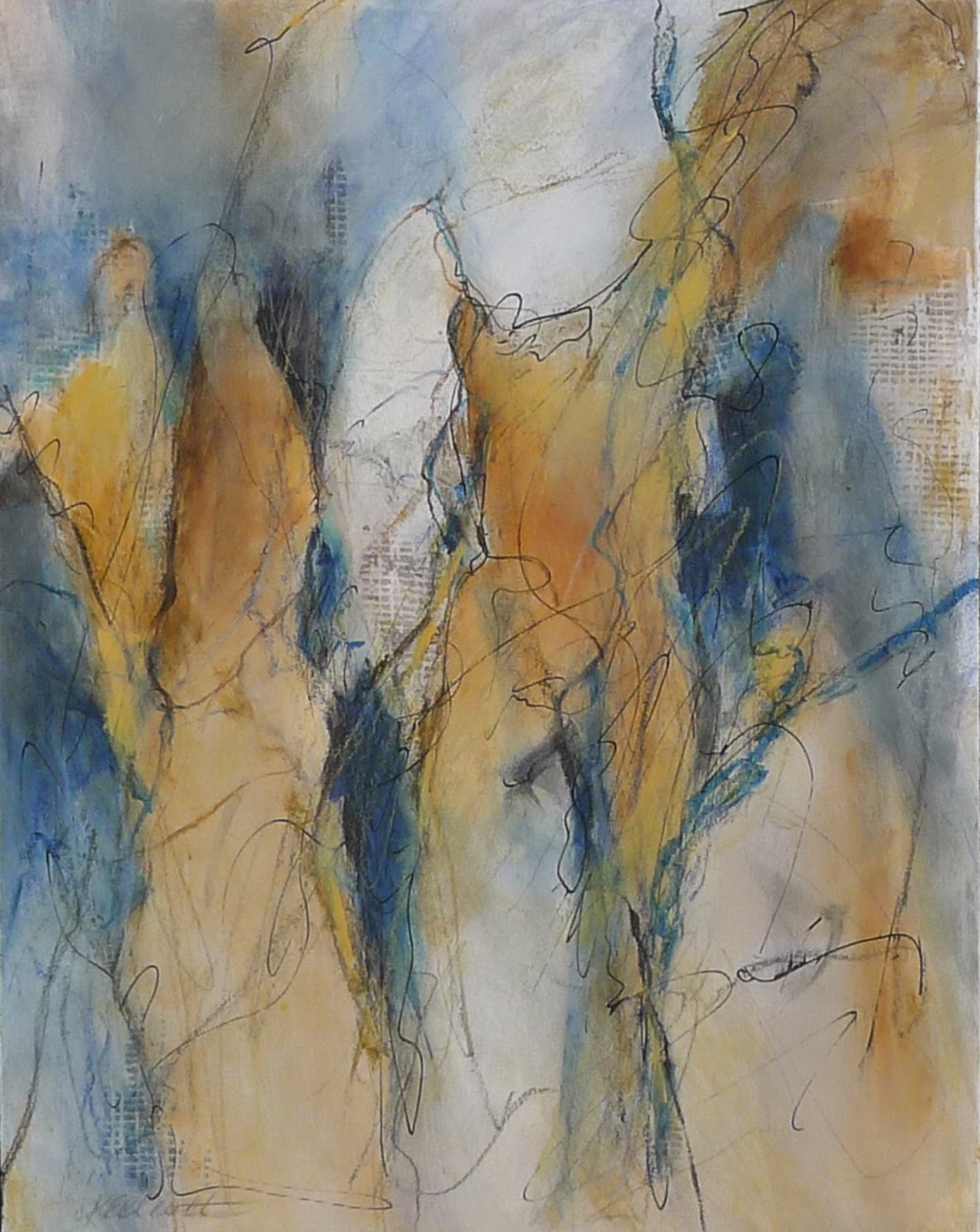 Between Friends - Kathy Elliott http://kathyelliottart.blogspot.com http://kathyelliottart.blogspot.com/2015/04/april-22-what-do-i-really-do-with-my.html