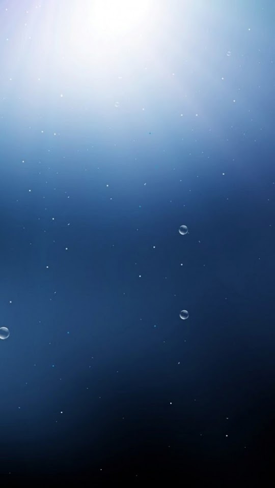Blue Water Drops and Soft Light  Android Best Wallpaper