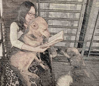 Reading to my pets