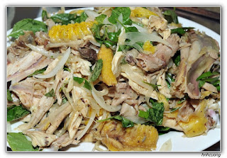 Banana Recipes, Banana Blossom, Banana Blossom Salad, Banana Blossom Salad with Chicken Recipe, How to cooking Banana Blossom Salad, Banana