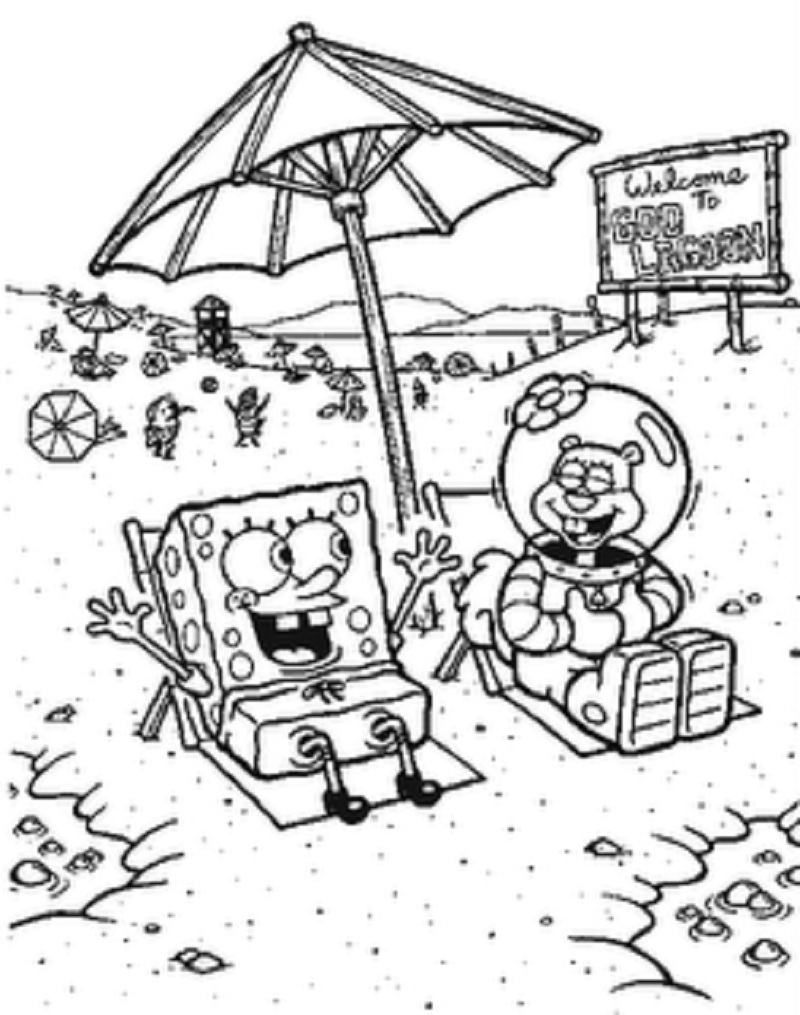 Arenita bob esponja para colorear - Imagui