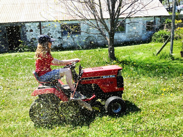 thirteen-year-olds can cut the grass!