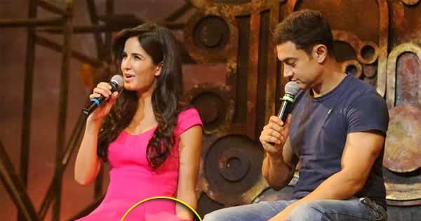 Katrina Kaif suffered a wardrobe malfunction at Dhoom 3 Event - Aali