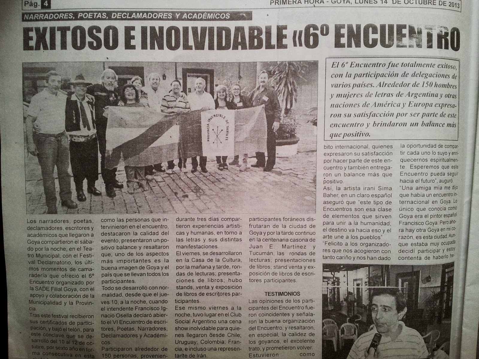 VIII ENCUENTRO INTERNACIONAL DE POETAS NARRADORES DECLAMADORES Y