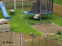 Trampolinaufbau