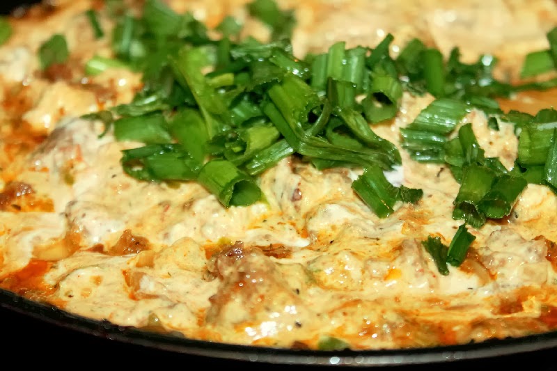 Creole Contessa Sausage Onion Dip