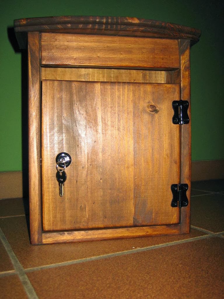 Buzones De Madera Para Exterior Buzón De Madera De Pino Acabado