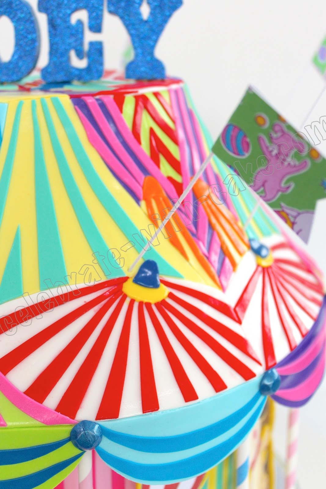 Fun Circus Carousel Cake