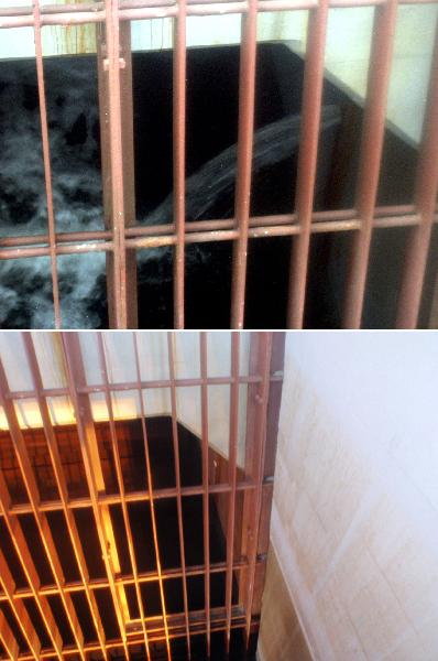 contaminated water from contaminated glass of water. contaminated water from