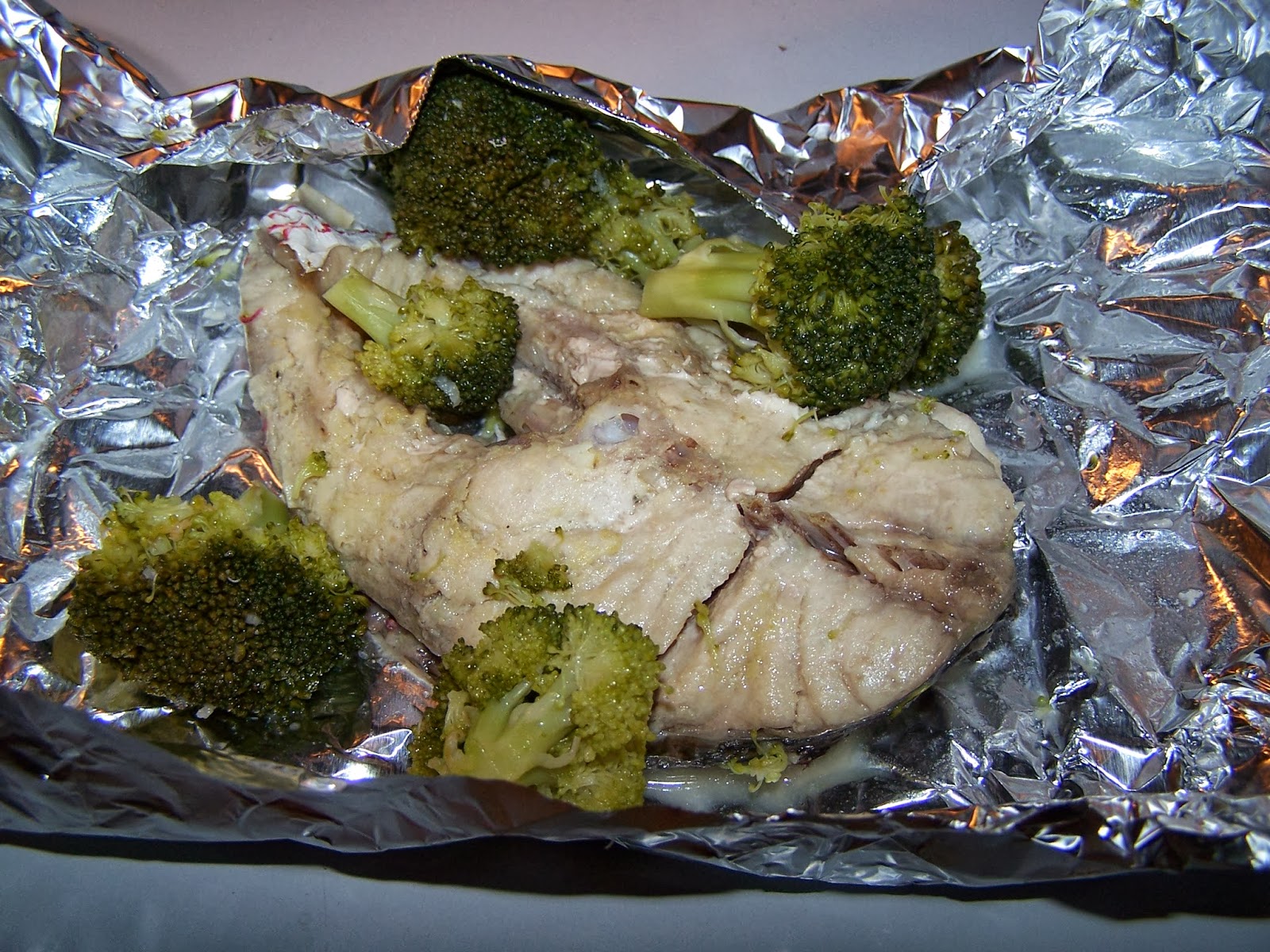 Swahili Mom Kitchen Easy Foil Baked Trout with Broccoli