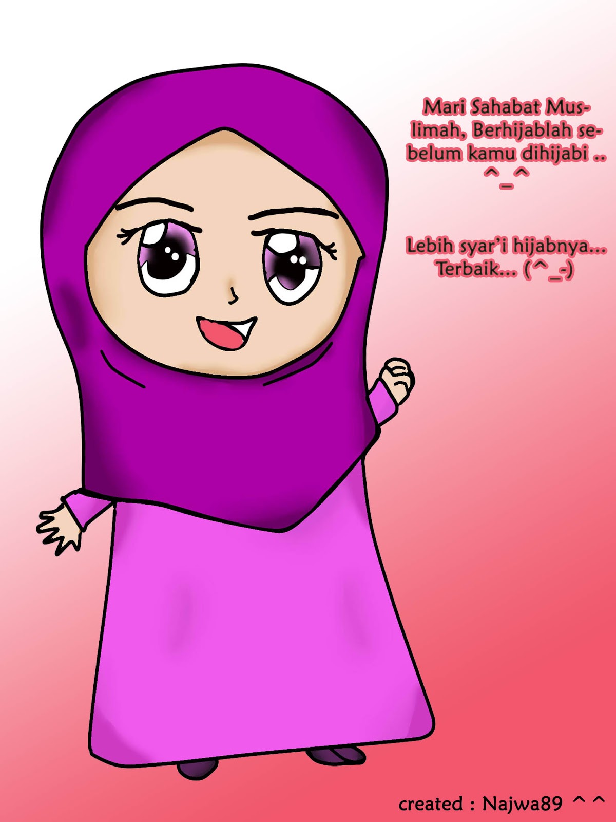 Catatan Kecil Karakter Kartun Hijabku