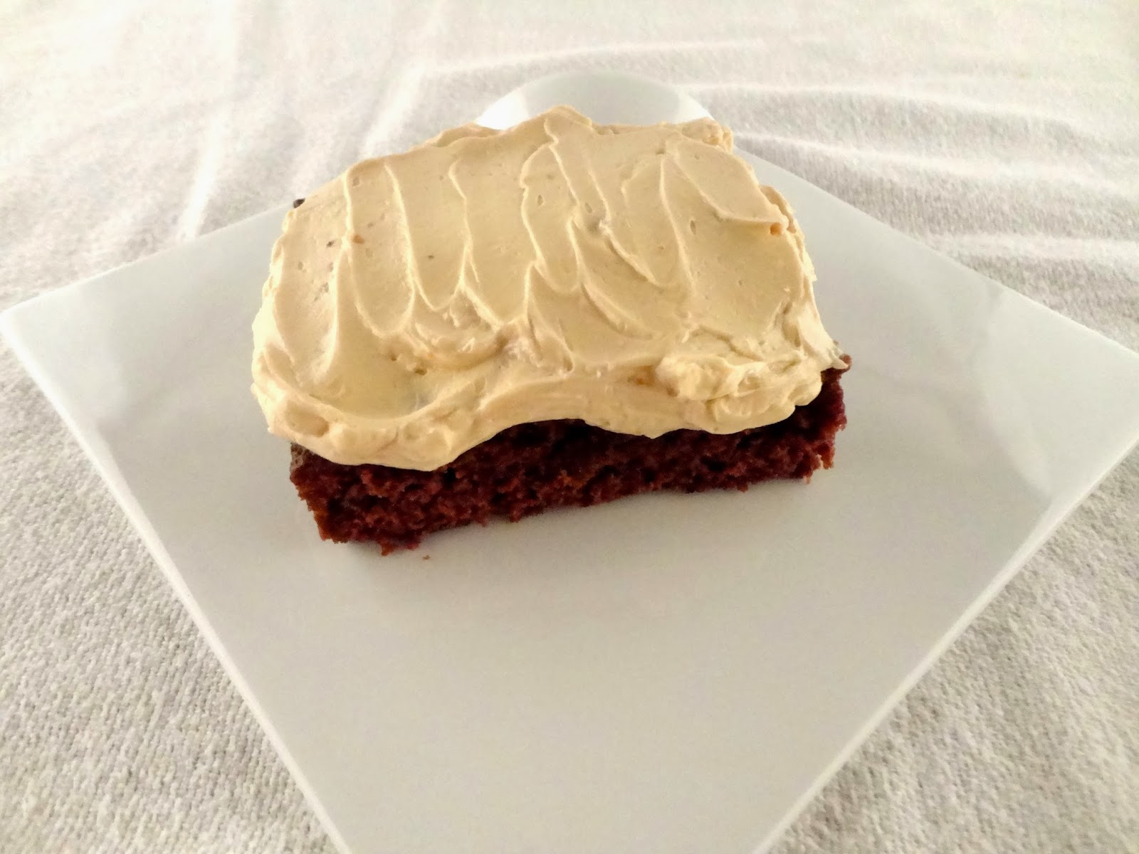 Rosie Discovers Salted Caramel Buttercream Frosted Mocha Brownies