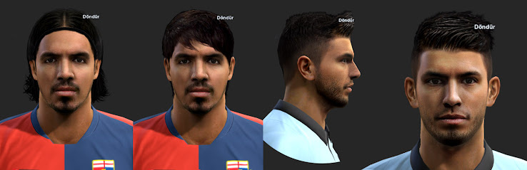 PES 2013 Sergio Agüero and Juan Vargas Faces by ilhan & M4rc310 PES 2013 Sergio Agüero and Juan Vargas Faces by ilhan & M4rc310