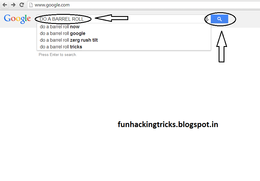 Google "Do A Barrel Roll" Trick Computer tips and tricks