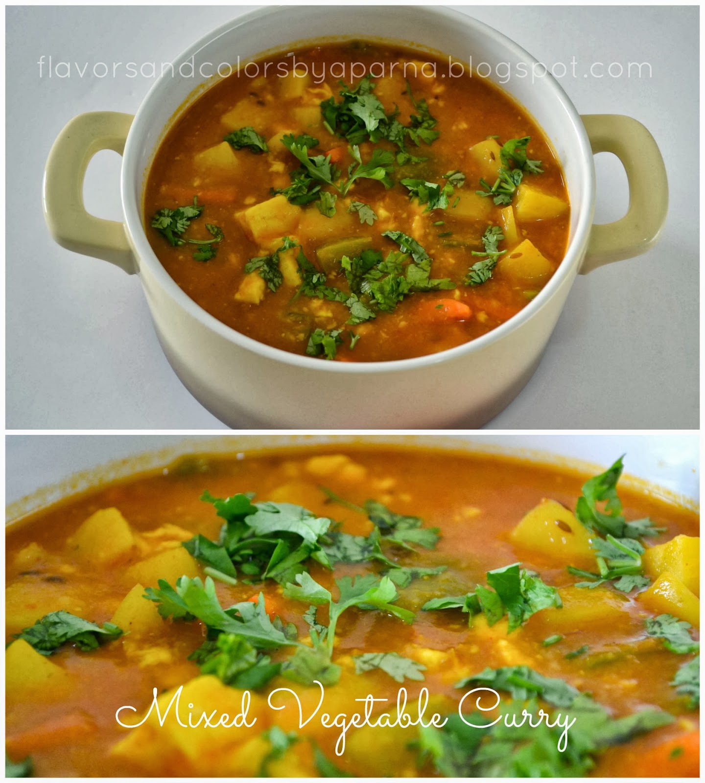 Mixed vegetable curry No onion garlic recipe Flavors N Colors