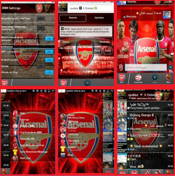 BBM Mod Tema Klub Arsenal BBM Mod Tema Klub Arsenal