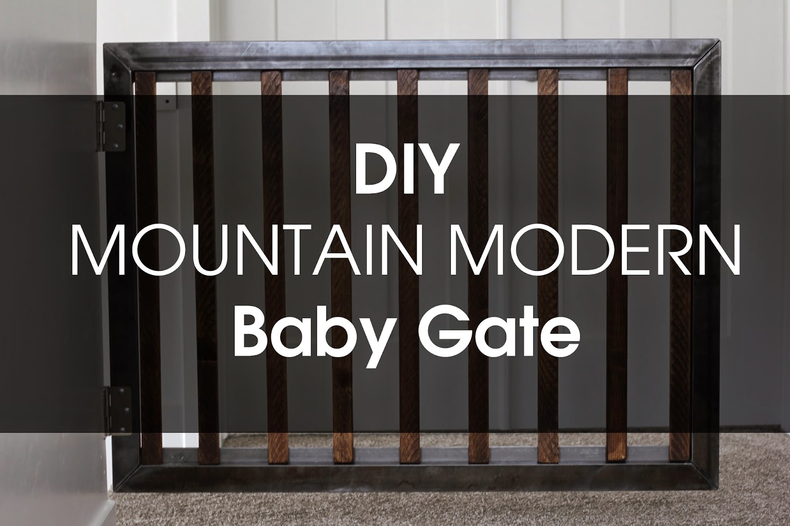 DIY Mountain Modern Baby Gate Lou Lou Girls