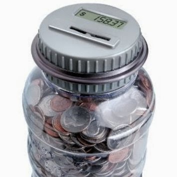 Shift 3 Auto-count Digital Coin Bank - Automatically Totals up Your Savings 