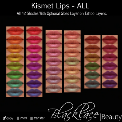 Blacklace+Beauty+Kismet+Lips+ +Fatpack Dark Dreams